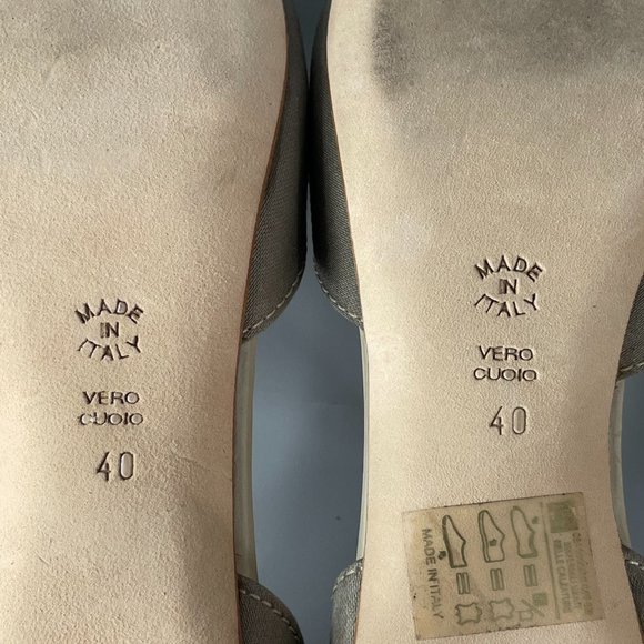 La Scarpa Mad in Italy Gray Nylon Pump, 40 - Picture 8 of 9